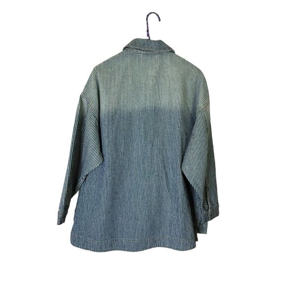 Free People We The Free Madison City Jacket at Free People in Railroad Stripe XS - Picture 5 of 6